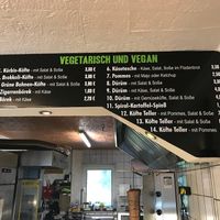Menu at Kebabhaus in Gottingen