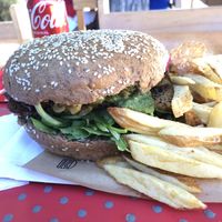 Hamburger with Tofu   at Vegan Place in Vina Del Mar