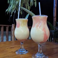 Virgin piña colada at House of Ginger in Uvita