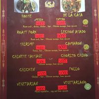 menu 8 at House of Ginger in Uvita