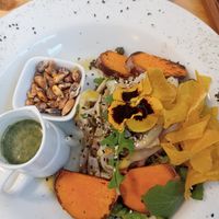 Ceviche at Vida Vegan Bistro in Cusco