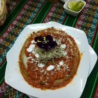 Bolognese lasagna  at Vida Vegan Bistro in Cusco