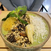 Smoothie bowl  at Vida Vegan Bistro in Cusco