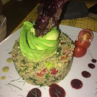 Quinoa salad at Vida Vegan Bistro in Cusco