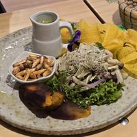 Ceviche at Vida Vegan Bistro in Cusco