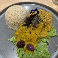 Aji de hongos   at Vida Vegan Bistro in Cusco