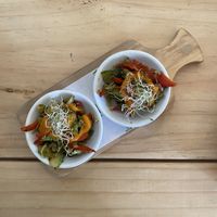 Starter on the house  at Vida Vegan Bistro in Cusco