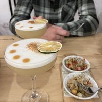 Pisco sours   at Vida Vegan Bistro in Cusco