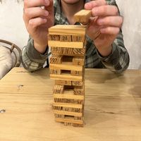 Games while you wait   at Vida Vegan Bistro in Cusco