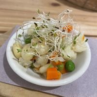 Courtesy pickled vegetables   at Vida Vegan Bistro in Cusco