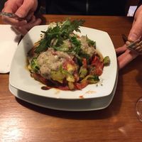 Lasagne to die for  at Vida Vegan Bistro in Cusco