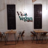 Inside at Vida Vegan Bistro in Cusco