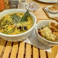 Quinoa soup  at Vida Vegan Bistro in Cusco