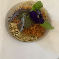 Spaghetti bolognaise   at Vida Vegan Bistro in Cusco