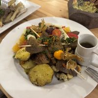 Anticucho  at Vida Vegan Bistro in Cusco