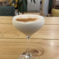 Pisco sour!  at Vida Vegan Bistro in Cusco
