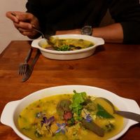 soup of the day  at Vida Vegan Bistro in Cusco