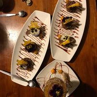 Chocolate mousse and quinoa molasses pudding at Vida Vegan Bistro in Cusco