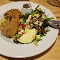Seitan steak at Vida Vegan Bistro in Cusco