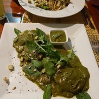 Ravioli & Spaghetti at Vida Vegan Bistro in Cusco