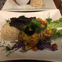 Traditional Peruvian dish 1 at Vida Vegan Bistro in Cusco