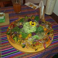 Vegan PIZZA at Vida Vegan Bistro in Cusco