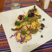 Amazing ravioli at Vida Vegan Bistro in Cusco