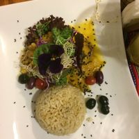 Veggie curry (delicious) 💖 at Vida Vegan Bistro in Cusco