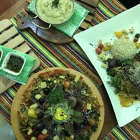 Mashed potato at Vida Vegan Bistro in Cusco