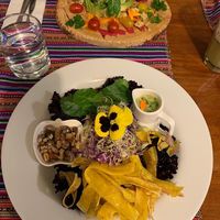 Ceviche at Vida Vegan Bistro in Cusco