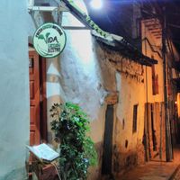 from the street at Vida Vegan Bistro in Cusco