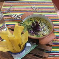 Sopa de quinua. SUPER RICA!  at Vida Vegan Bistro in Cusco