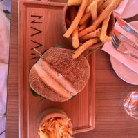 dirty vegan burger  at Naar RestoBar in St Julians