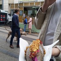 vegan hot dog at Bakblik in Ospel