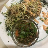 Macrobiotic dish at Beganbai in Vitoria Gasteiz