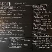 menu at Larder in Brighton
