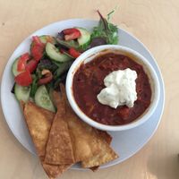 burrito with chili  at Larder in Brighton