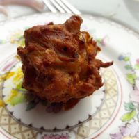 Onion bhaji at Larder in Brighton