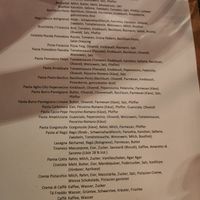 Allergens list for new menu - no longer vegan at Pura in Luzern