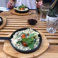 Risotto with a lot vegetables  at Pura in Luzern