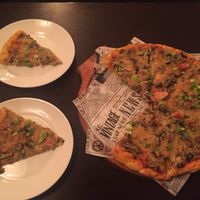 Mushroom pizza  at Ugol in Moscow
