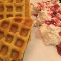 Waffles 😍 at Ugol in Moscow