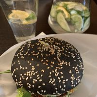 Lentil burger😍 at Ugol in Moscow