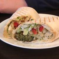 Falafel wrap  at Ugol in Moscow
