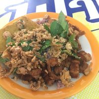 Variety of food.  at Ranahat Je Vegan Restaurant in Ayutthaya