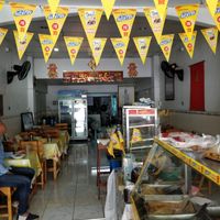 Restaurant interior at Ranahat Je Vegan Restaurant in Ayutthaya