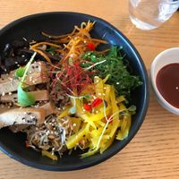 Vegan bowl at Comes and Goes in Lower Hutt