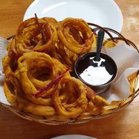 Onion bhujee & tamarind sauce at Master of India in Taupo