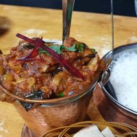 Eggplant & mushroom. at Master of India in Taupo