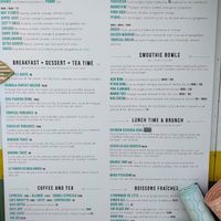 Menu at Le Mango Tree in Soorts-hossegor